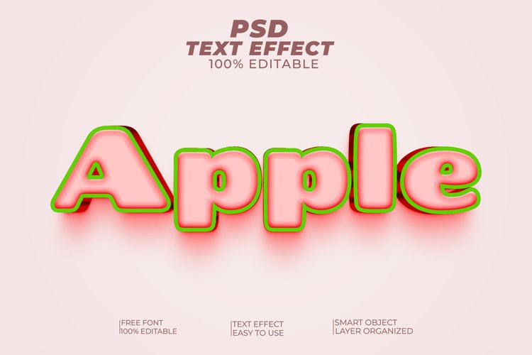 Apple Editable Text Effect Style example image 1