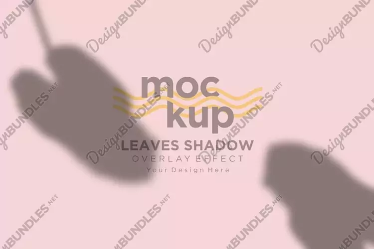 Leaves Shadow Overlay Effect Mockup