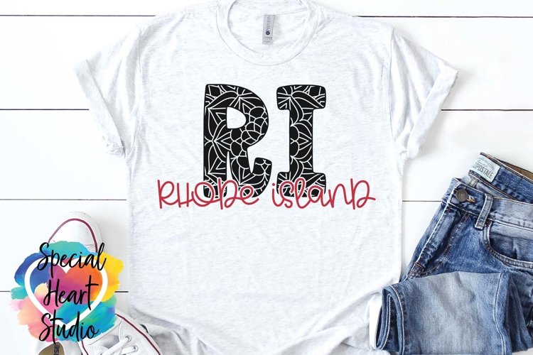 Rhode Island Mandala - A State SVG Cut File