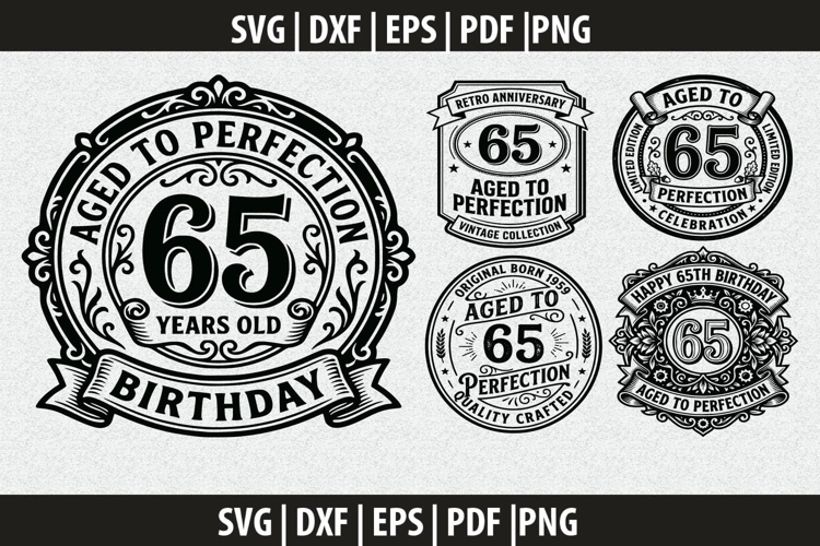 Birthday label SVG Cricut Cut File