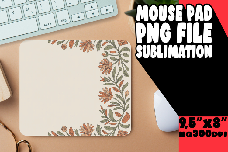 Playful DESK mat Fun Sublimation, Flowers