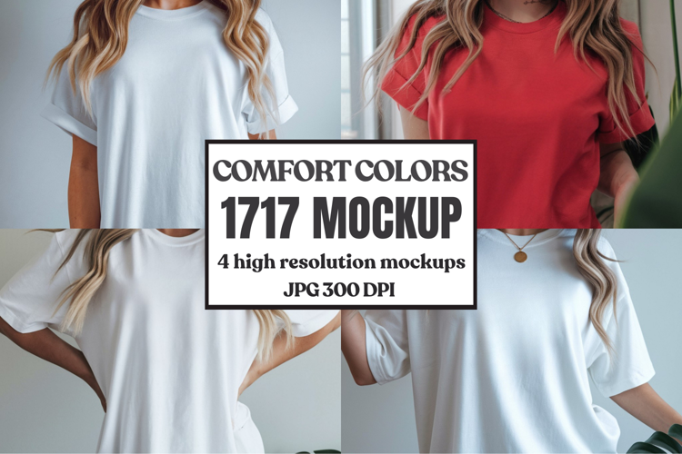 Comfort Colors 1717 T-Shirt mockup , CC 1717