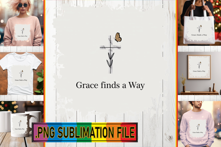 Cheerful TOTE BAG Sublimation Art, Religious