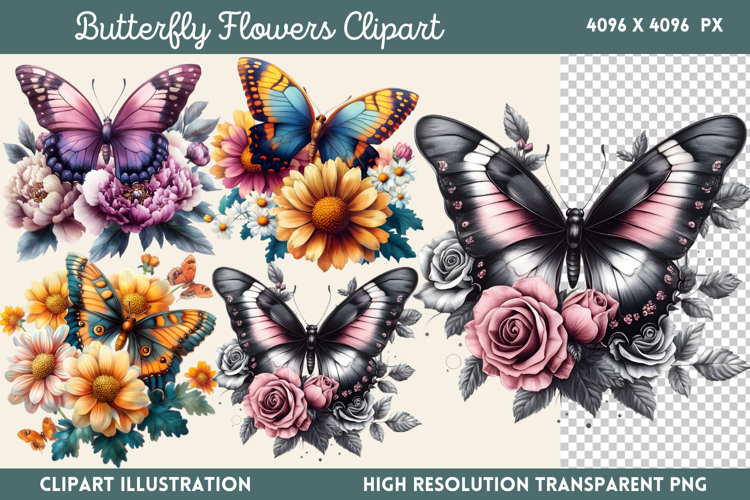 Watercolor Flowers Svg Image 6
