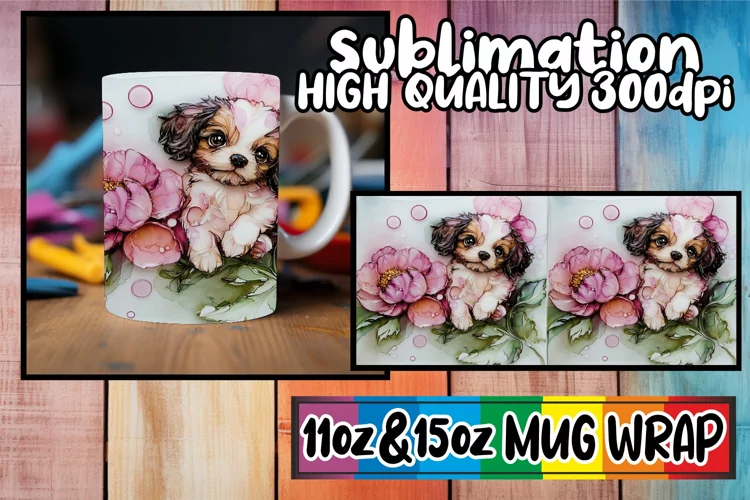 Cheerful smiles 11oz 15oz sublimation wrap, Animals