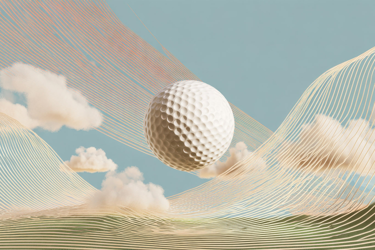 Abstract Golf Art Background