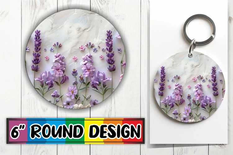 Blossom Bonanza Design Circle - Sublimation Bliss Round