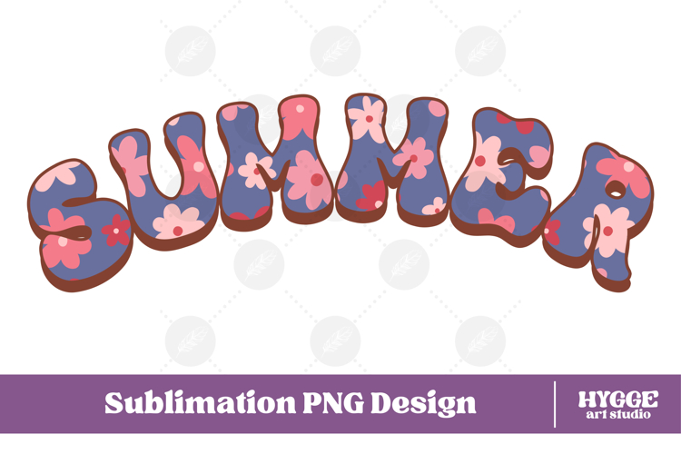Floral Summer Png Retro Flowers Sublimation Daisy Daisies