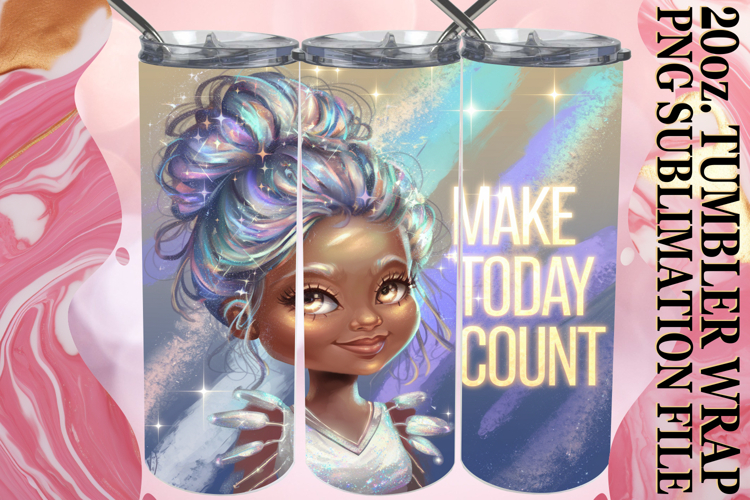 Cozy Sunsets 20oz tumbler wrap, Woman