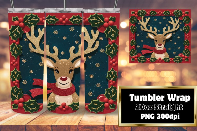 Christmas Tumbler Wrap Image 2