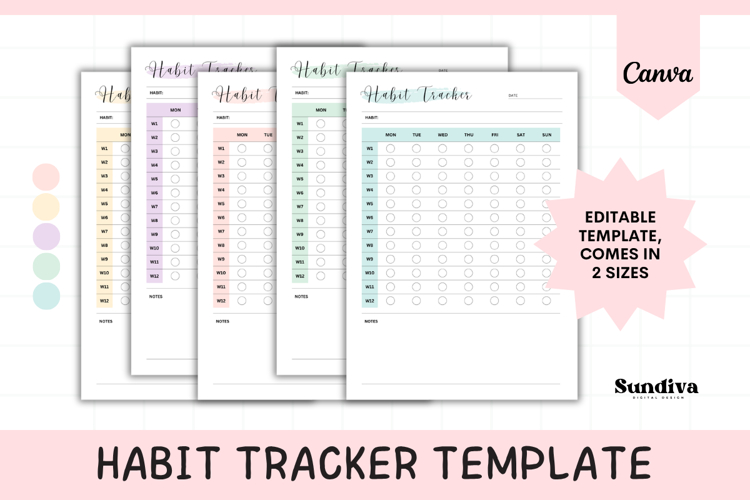 Single-Habit Quarterly Tracker 2 | Week-by-Week, 12 Weeks