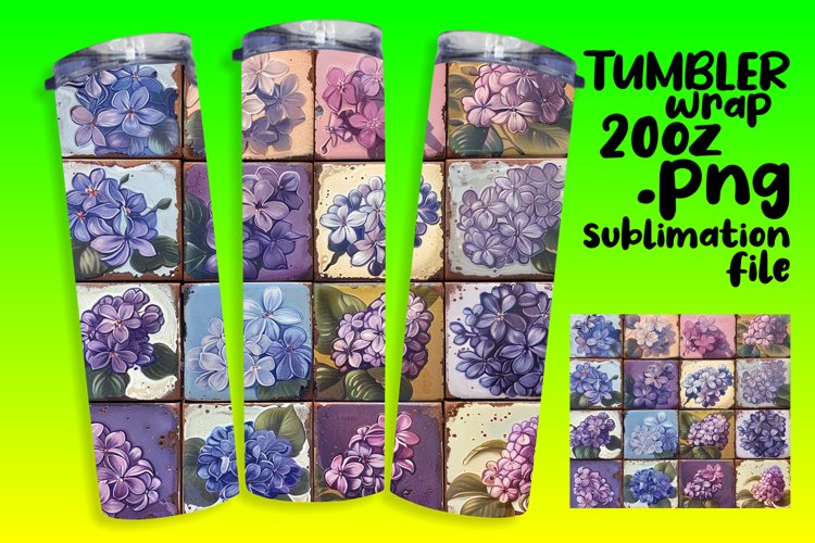 Vibrant Blossom Burst Sublimation Tumbler Wraps - 20oz