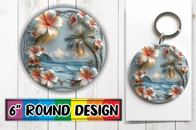 Landscape Circle Keychain Variety example image 1