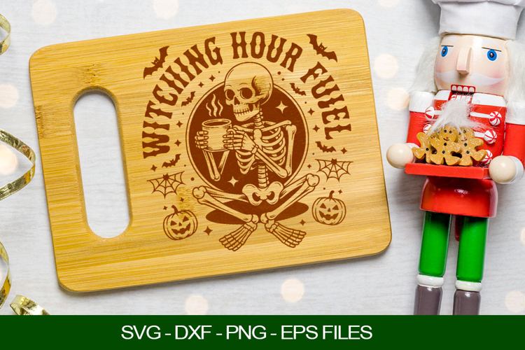 Witching hour full Cutting Board SVG