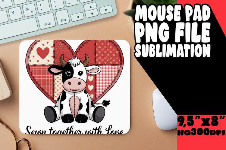 ENCHANTED DESK PAD SUBLIMATION STYLE, Cute Cow