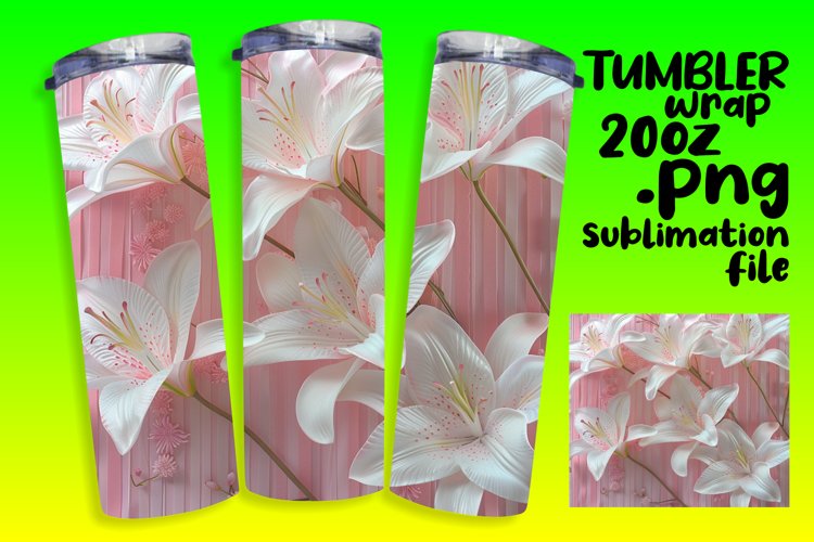 Bright Petal 20oz Tumbler Patterns