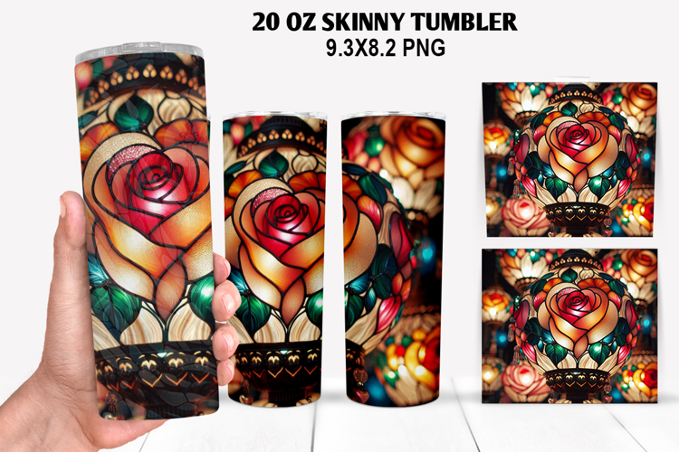 Valentine Skinny Tumbler 20oz Wrap Design, Valentine Tumbler