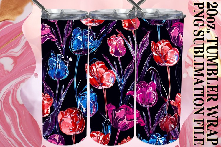 Springtime Bloom Tumbler Art example image 1