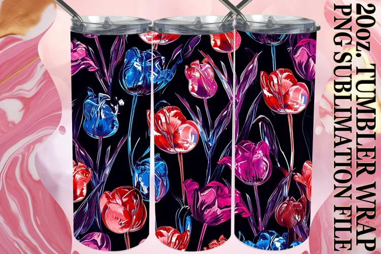 Springtime Bloom Tumbler Art