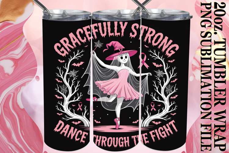 GIFT OF CHEER 20oz TUMBLER WRAP, Ghost Cancer