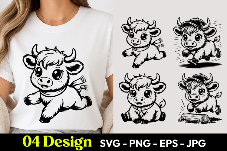 Cute Cow SVGs Image 4