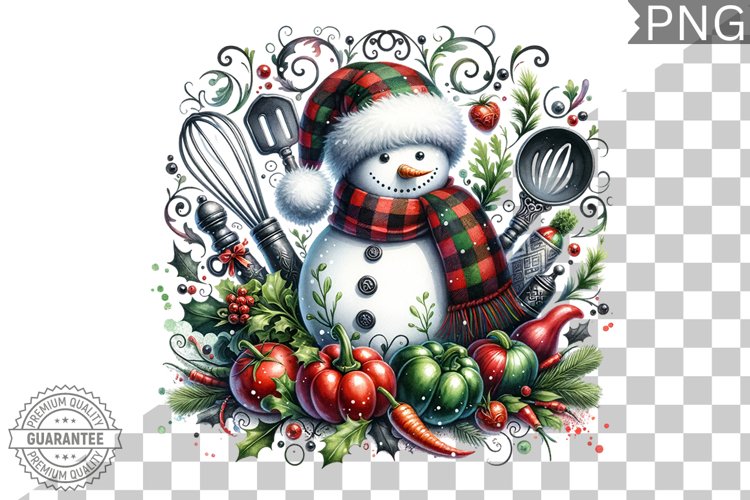 Christmas Snowman Clipart Image 2