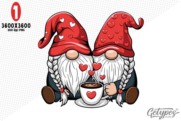 Valentine Gnome Clipart Image 7