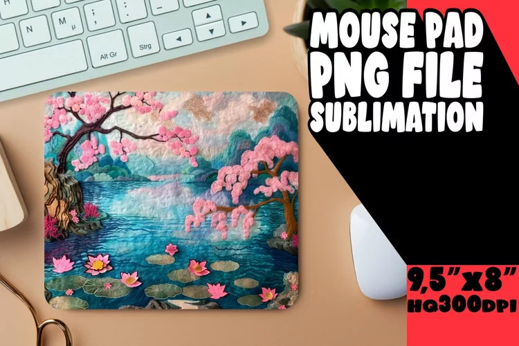 Delightful 3D Summer Mouse Pad Sublimation
