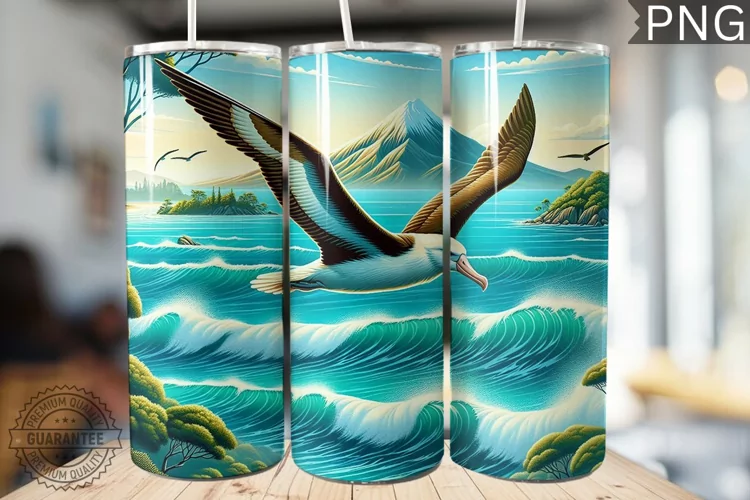 Albatross Tumbler Wrap - Albatross Tumbler Design