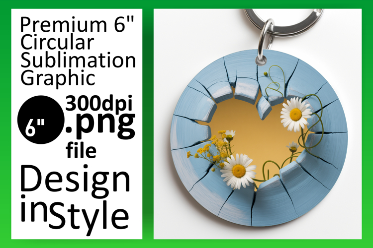 Trendy Round Design for Keychains , 3D Heart