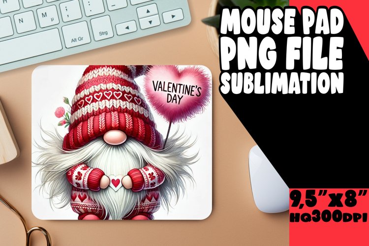 Cheerful MOUSE MAT Gift Ideas, Gnomes example image 1