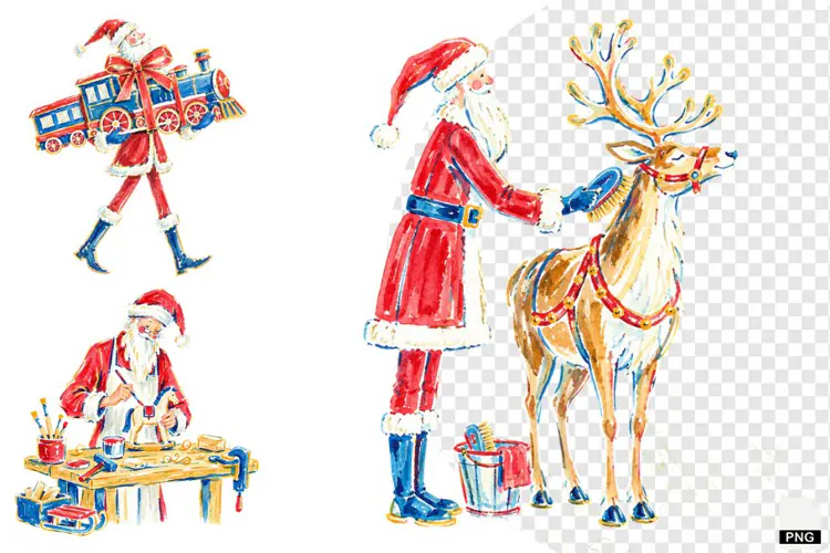 Quirky Santa PNG