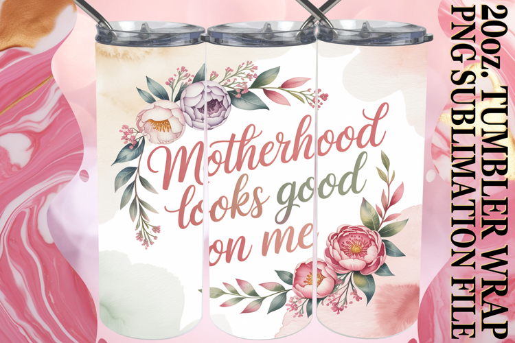 Bright love 20oz tumbler wrap, Mothers Day