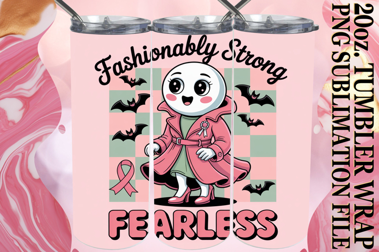 SWEET VIBES 20oz TUMBLER WRAP, Ghost Cancer