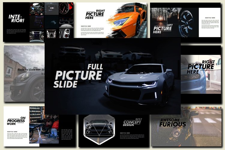 Furious - Sport Google Slides Dark example image 1