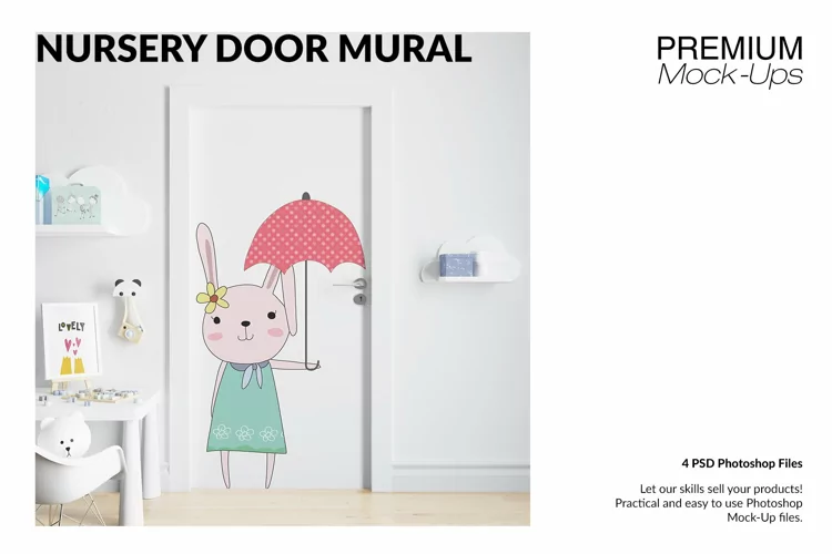 Door Murals in Nursery Set