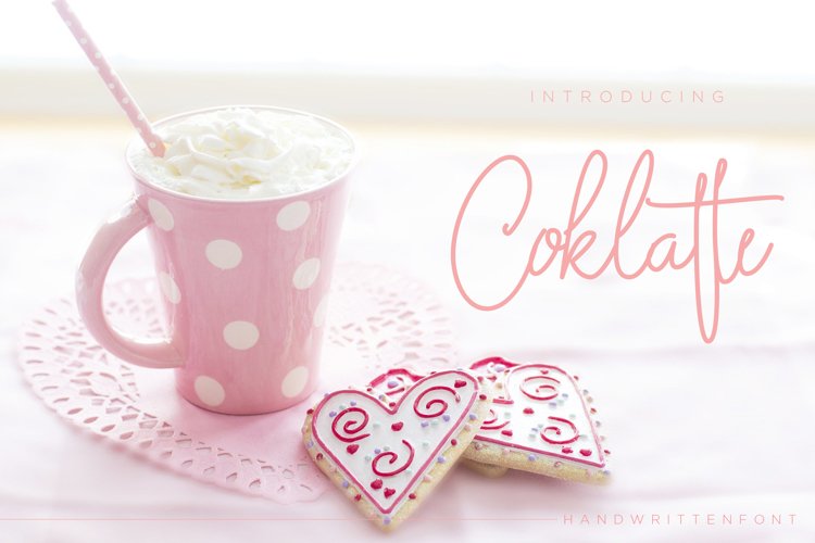 Coklatte Font signature example image 1