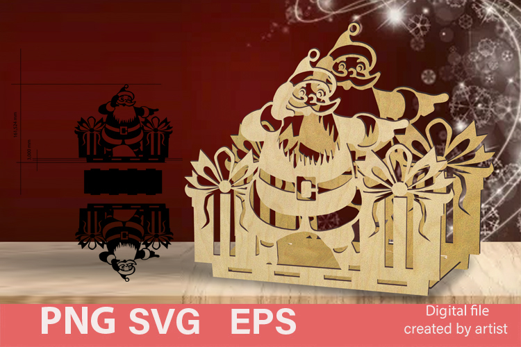 Christmas decoration svg, Christmas napkin holder svg, home