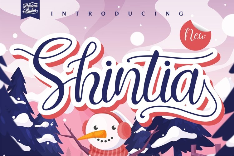 Shintia - Beautiful Script Font example image 1