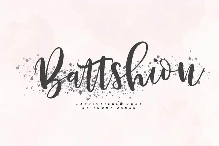Battshion - Beautiful Flowing Script Font