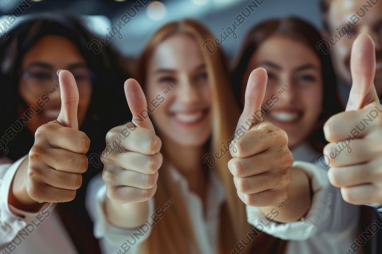 Team Thumbs Up Background Wallpaper