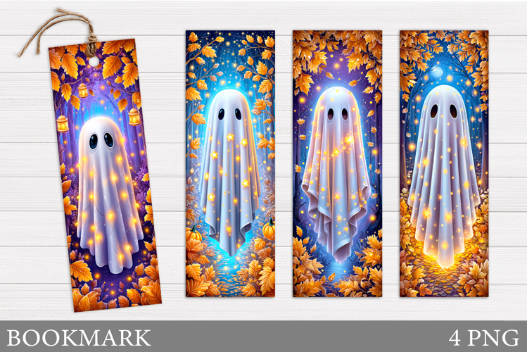 Halloween Bookmark Design. Halloween Ghost Bookmark