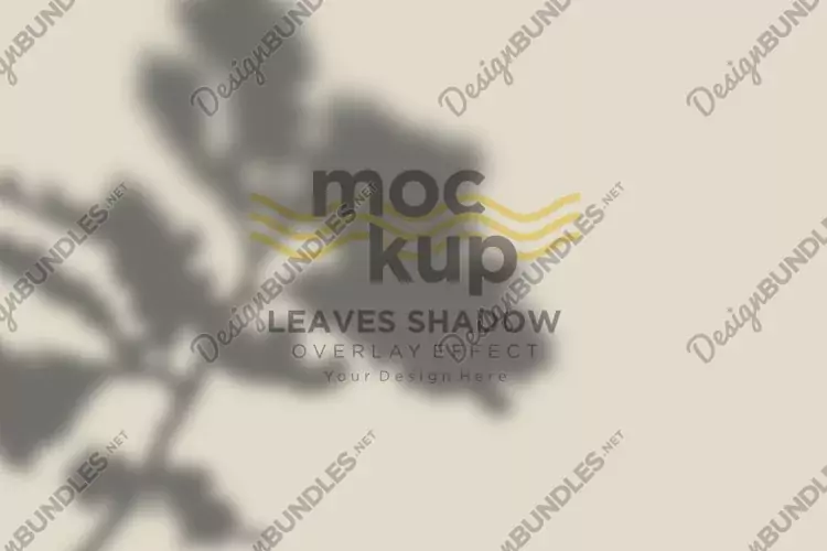Leaves Shadow Overlay Effect Mockup