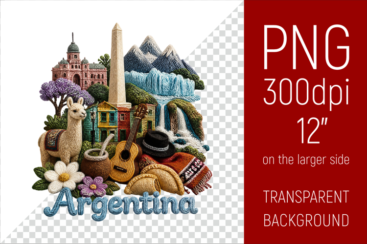 Argentina Travel Landmark | National Culture Illustration