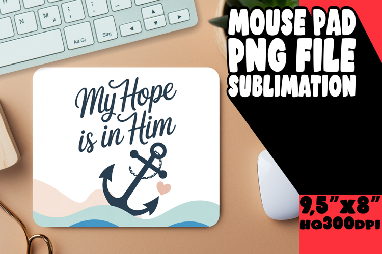 Whimsical Mouse Mat Sublimation, Religious