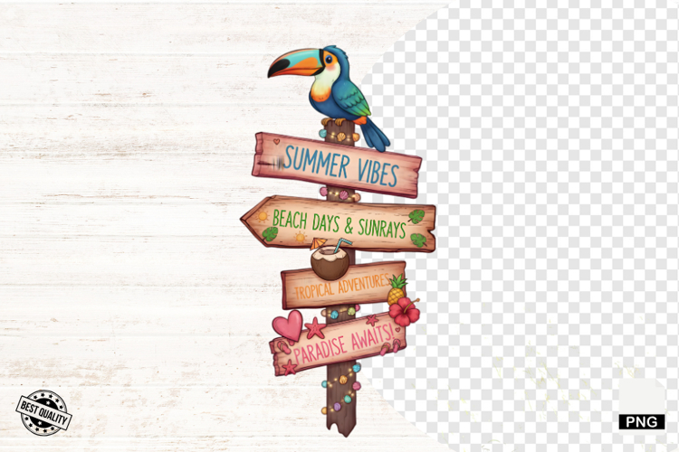 Summer Tropical Signspots Png Sublimation - Summer Clipart