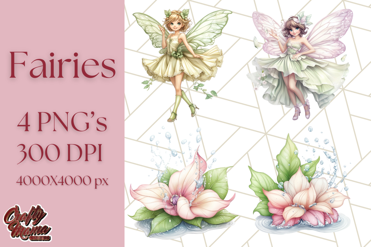 Pastel Fairy Clipart PNG, Cute Fantasy Fairy Digital Art