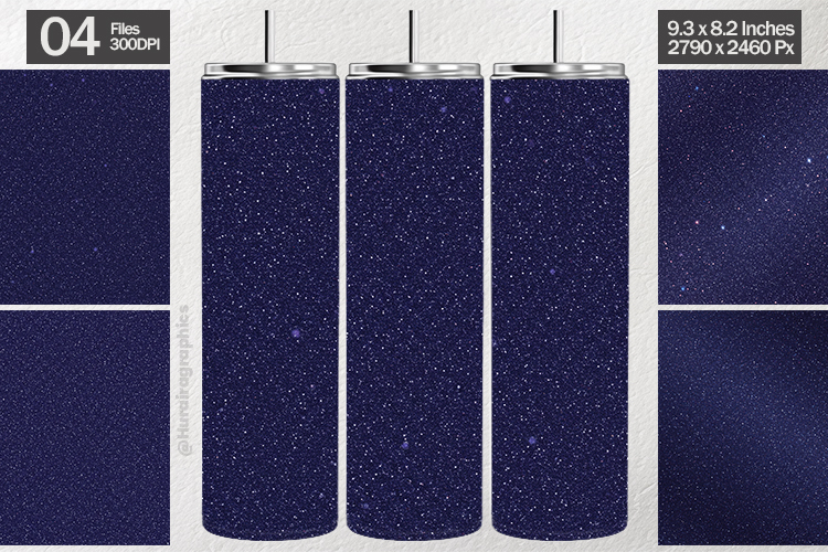 Navy Glitter Tumbler Wrap| Tumbler Sublimation