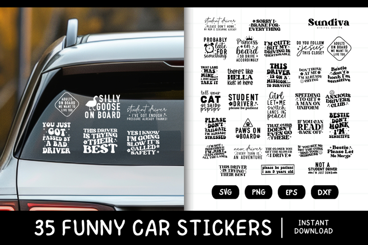 Car Sticker Svg Image 9