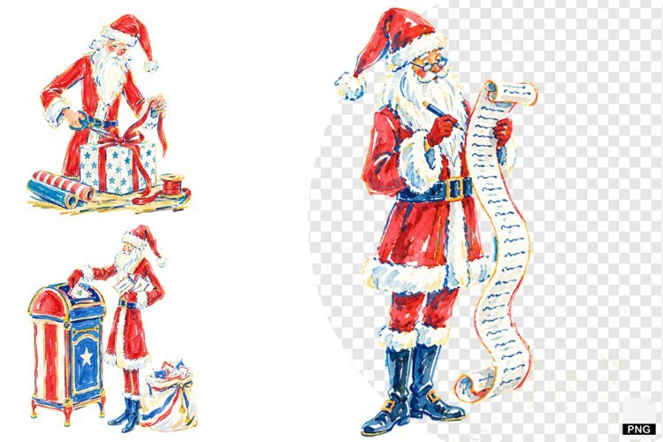 Quirky Santa PNG example image 1